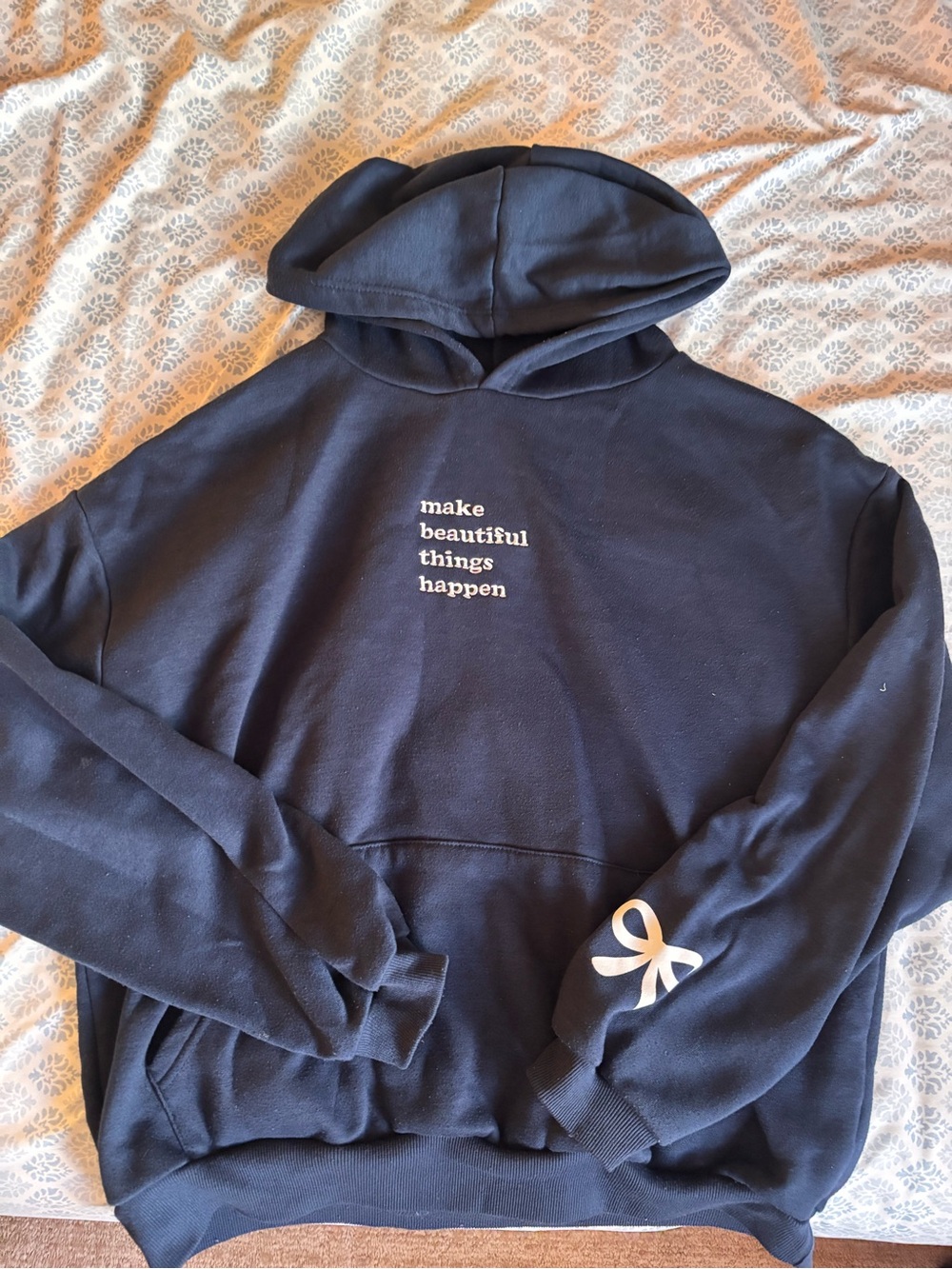 Make Beautiful Things Happen Navy Hoodie